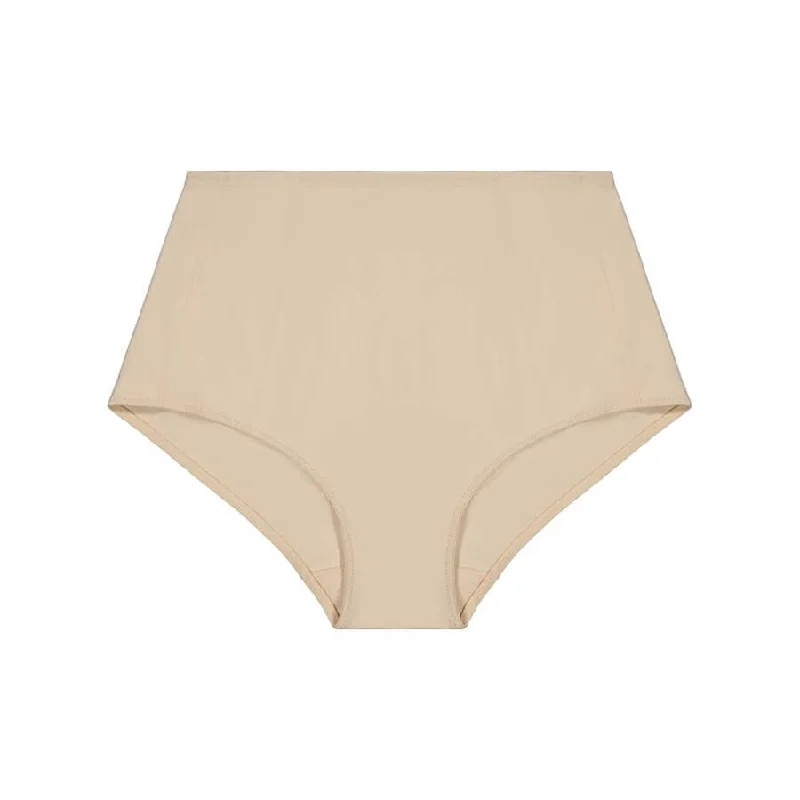 Cotton Control Brief Midi Short - Almond