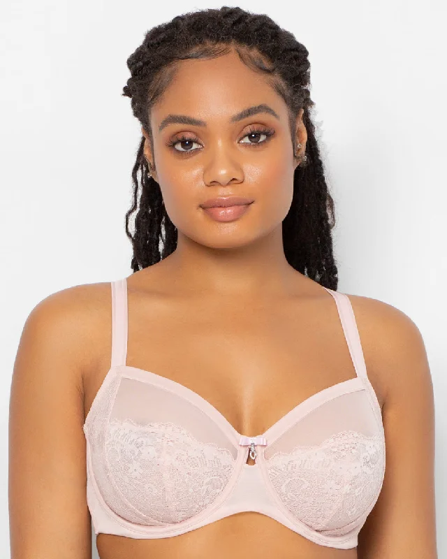 Luxe Lace Underwire Bra - Blushing Rose