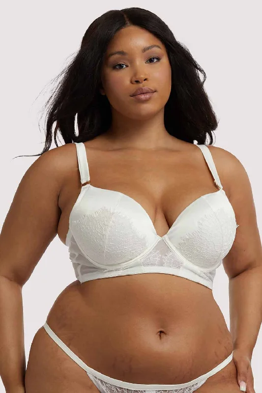 Melina Ivory Longline Plunge Bra