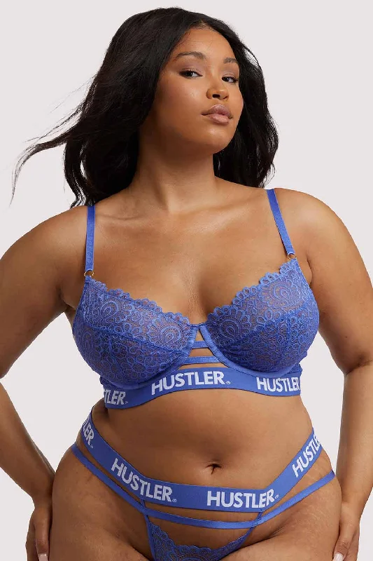 Branded Lace Blue Bra