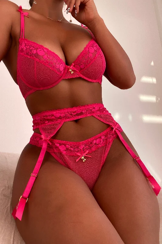 Jordan Hot Pink Cherry Plunge Bra