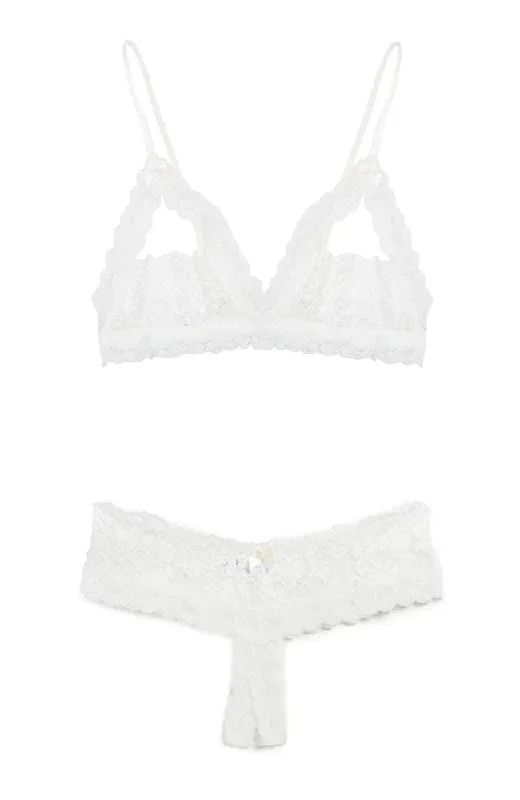 Victoria Bralette & Open Thong Box Set