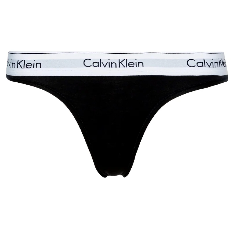 Calvin Klein Modern Cotton Thong - Black