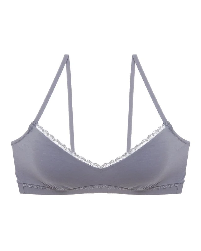 Soft Cotton V-Neck Bralette