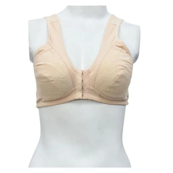 Front Open Bra Plain Back Front Hooks Blouse Bra Best Wireless Cotton Bra