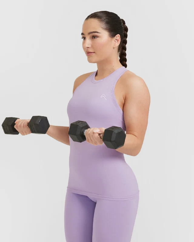 Go To Seamless Fitted High Neck Vest | Wisteria Purple