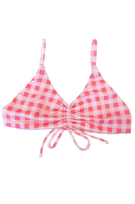 HEATHER GINGHAM Bikini Top