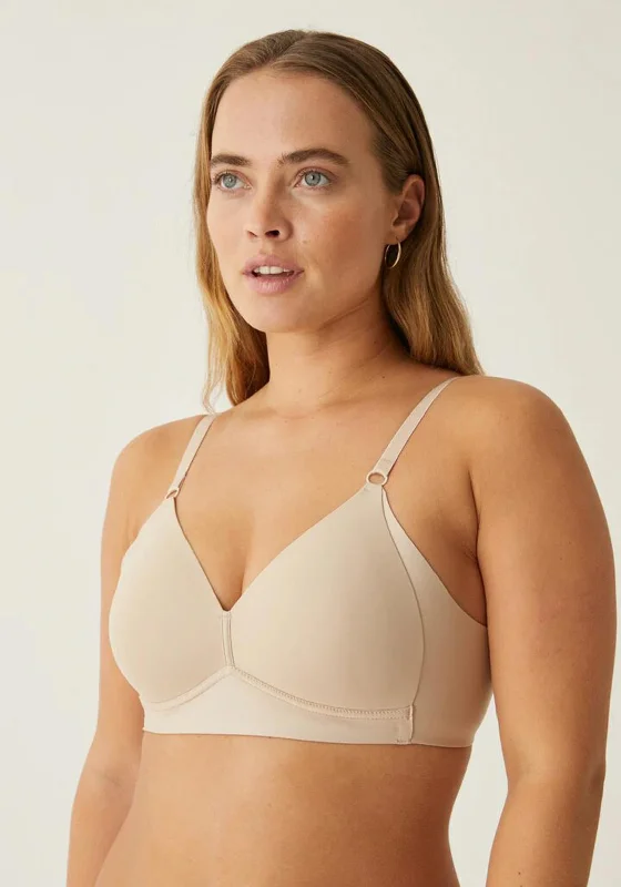 Naturana Side Smoother Non Wire Bra, Beige