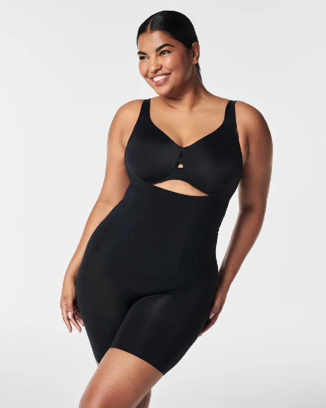 OnCore Sculpting Open-Bust Mid-Thigh Bodysuit