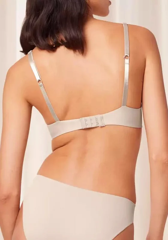 Triumph Pure Micro Wired Bra, Beige