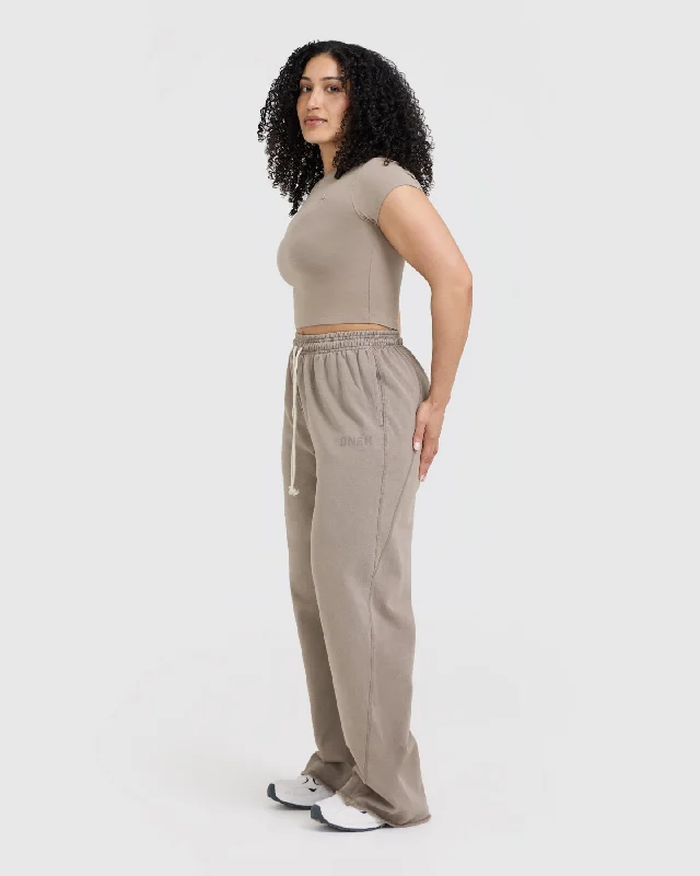 Raw Lounge Wide Leg Joggers | Minky