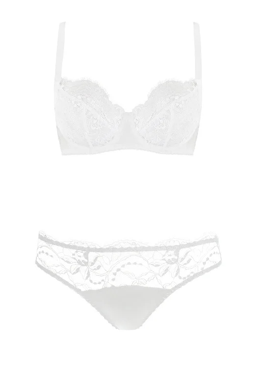 Signature Lace Balcony Bra and Brief Set