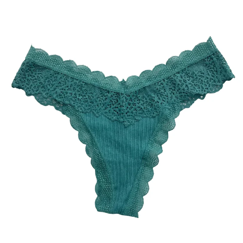 Teal Ribbed Panty