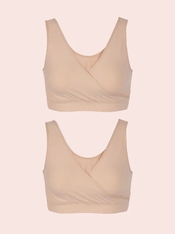 The Harmony - Cotton Crossover Sleep And Leisure Bra 2-Pack