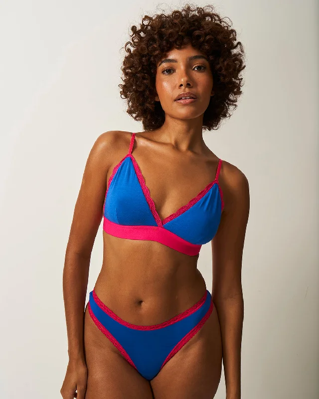 Thong - Sapphire and Raspberry