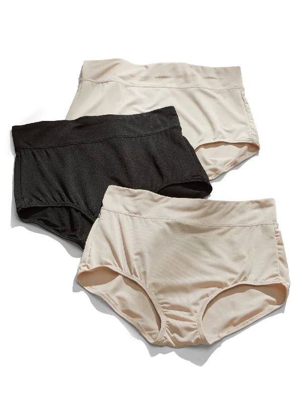 Warner's Women's No Pinching. No Problems. Brief 3-Pack