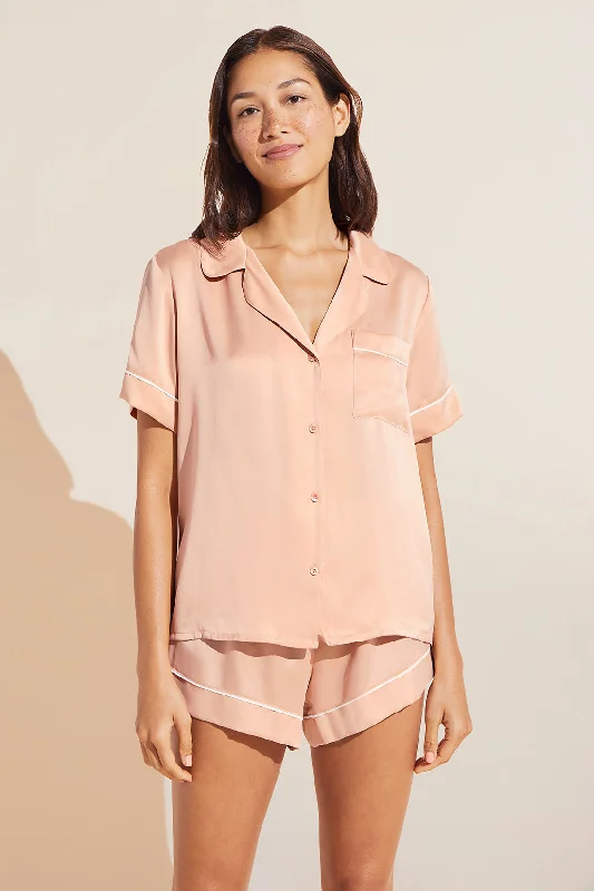 Inez Washable Silk Short PJ Set