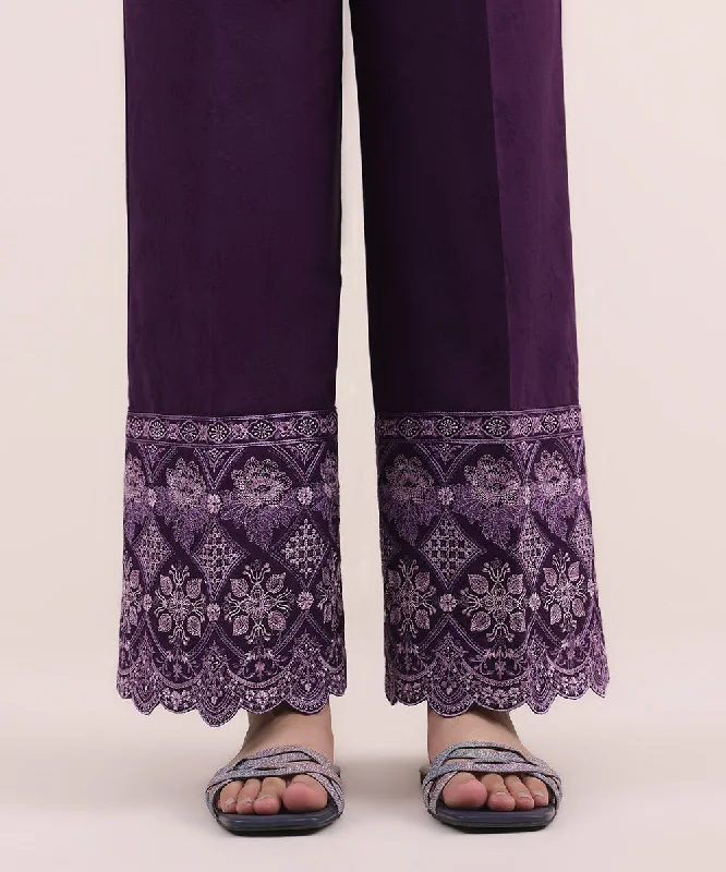 Embroidered Jacquard Culottes