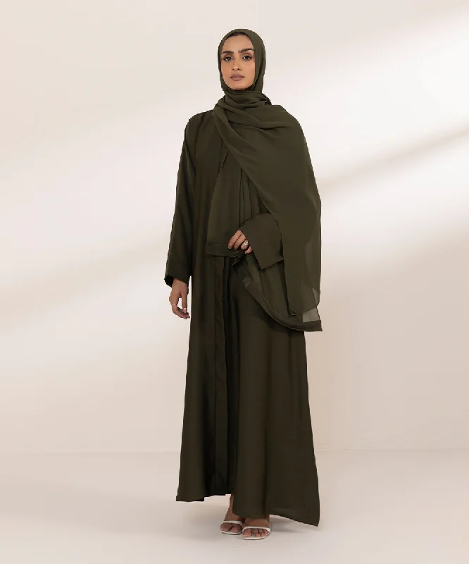 Button Through Abaya Set