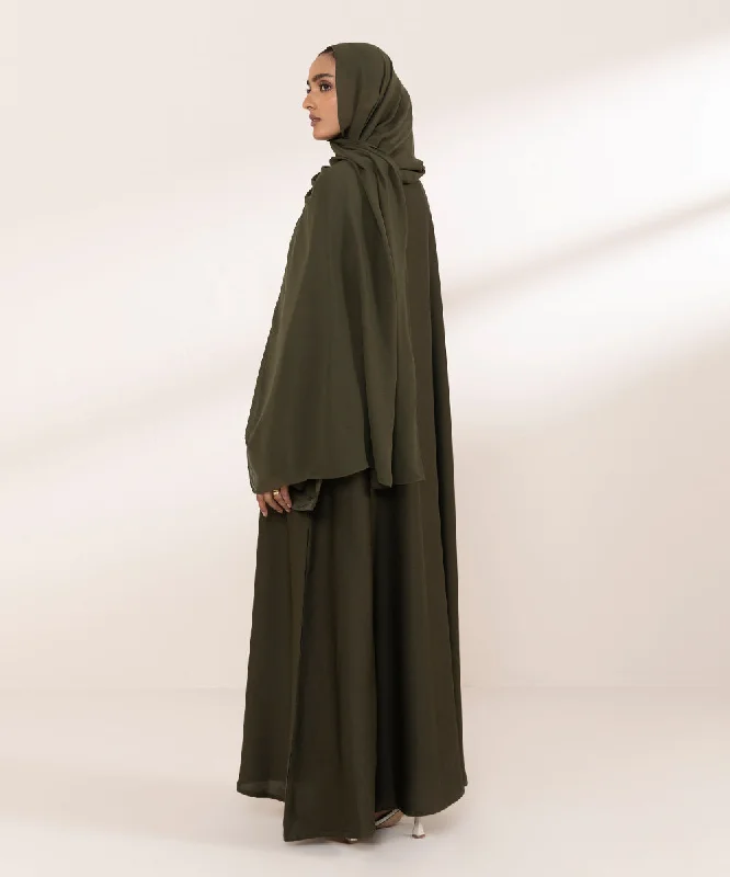 Button Through Abaya Set