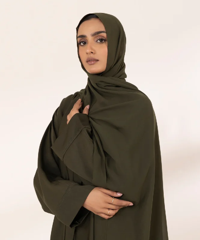 Button Through Abaya Set