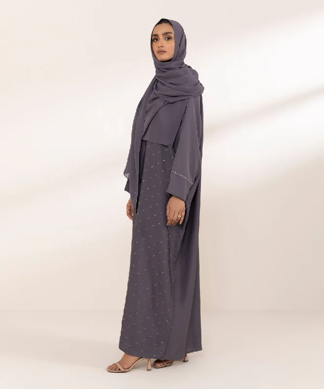 Abaya Set With Diamante Detail