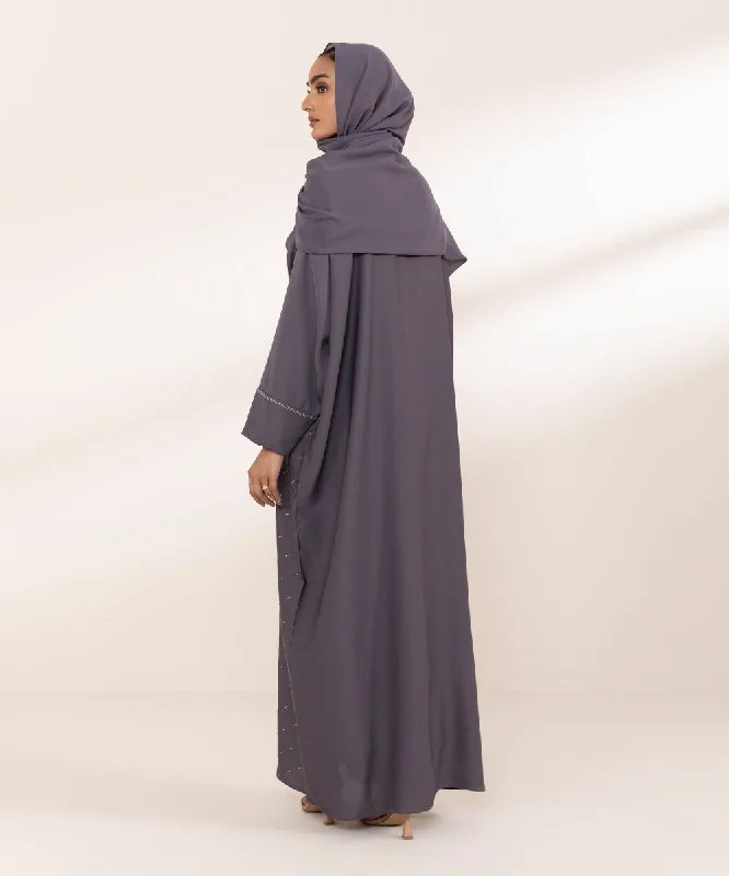 Abaya Set With Diamante Detail