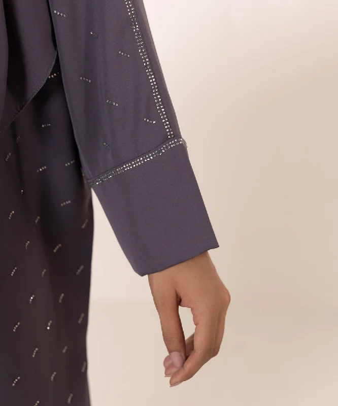 Abaya Set With Diamante Detail