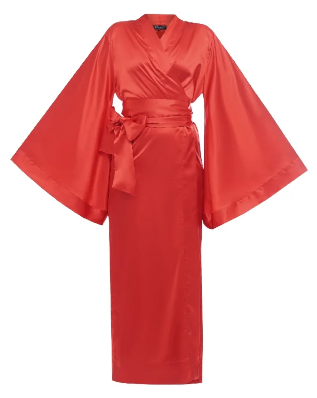 Classic Silky Kimono Robe