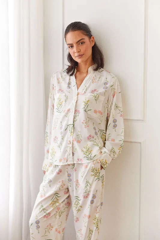 Maggie Pajama Set - Long - Wild Flower