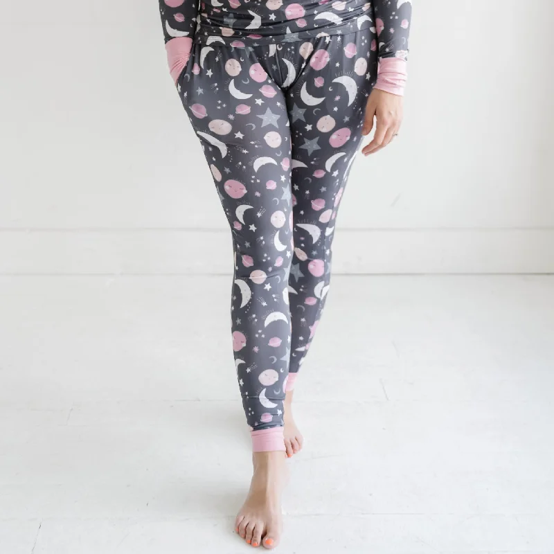 Pink To the Moon & Back Women's Pajama Pants