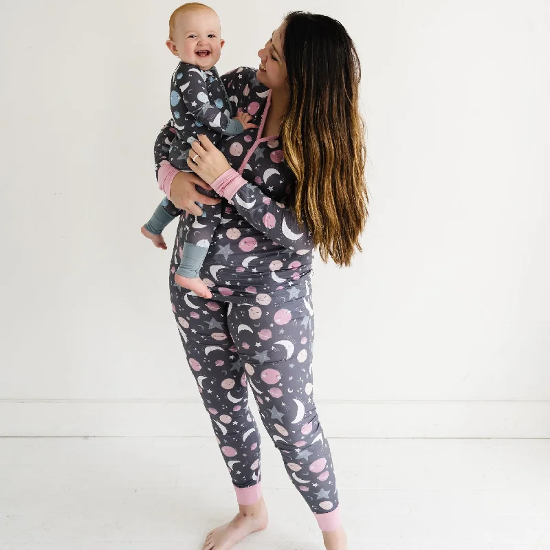 Pink To the Moon & Back Women's Pajama Pants