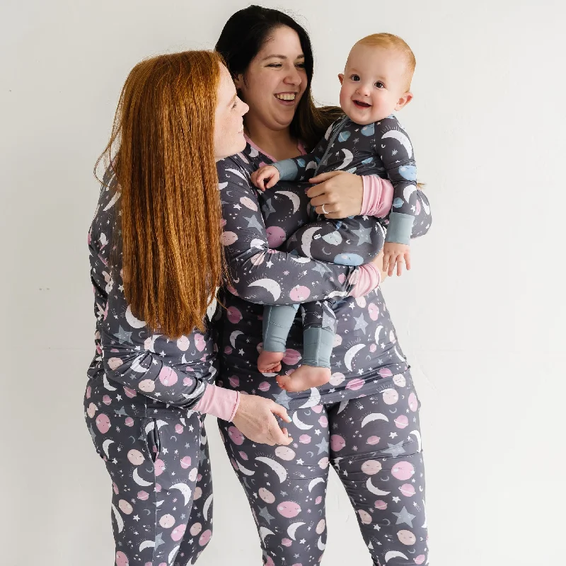 Pink To the Moon & Back Women's Pajama Pants