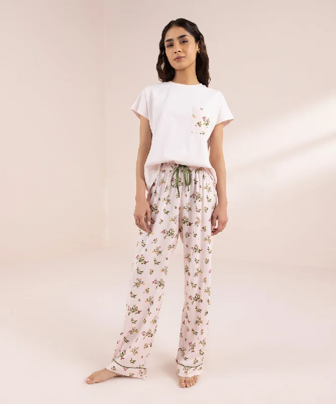 Printed Viscose Trousers