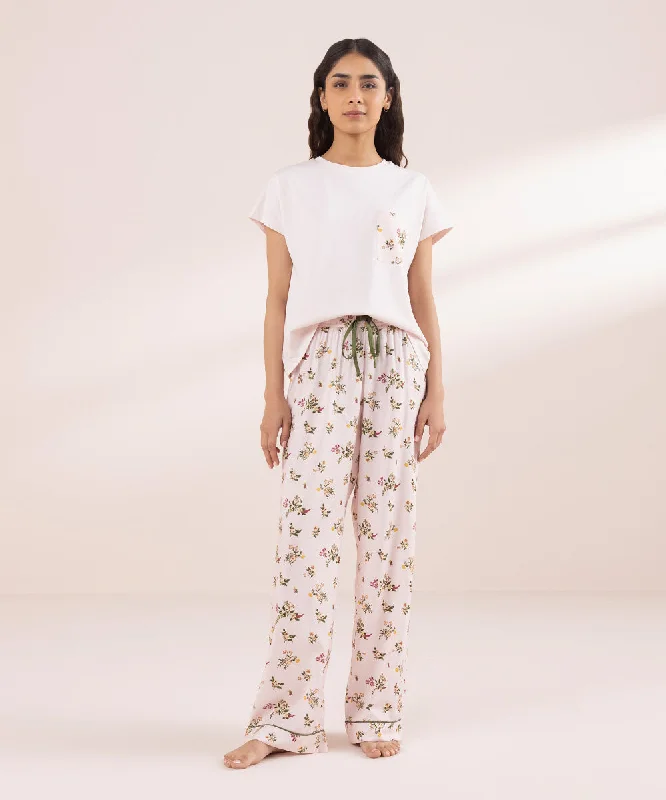 Printed Viscose Trousers